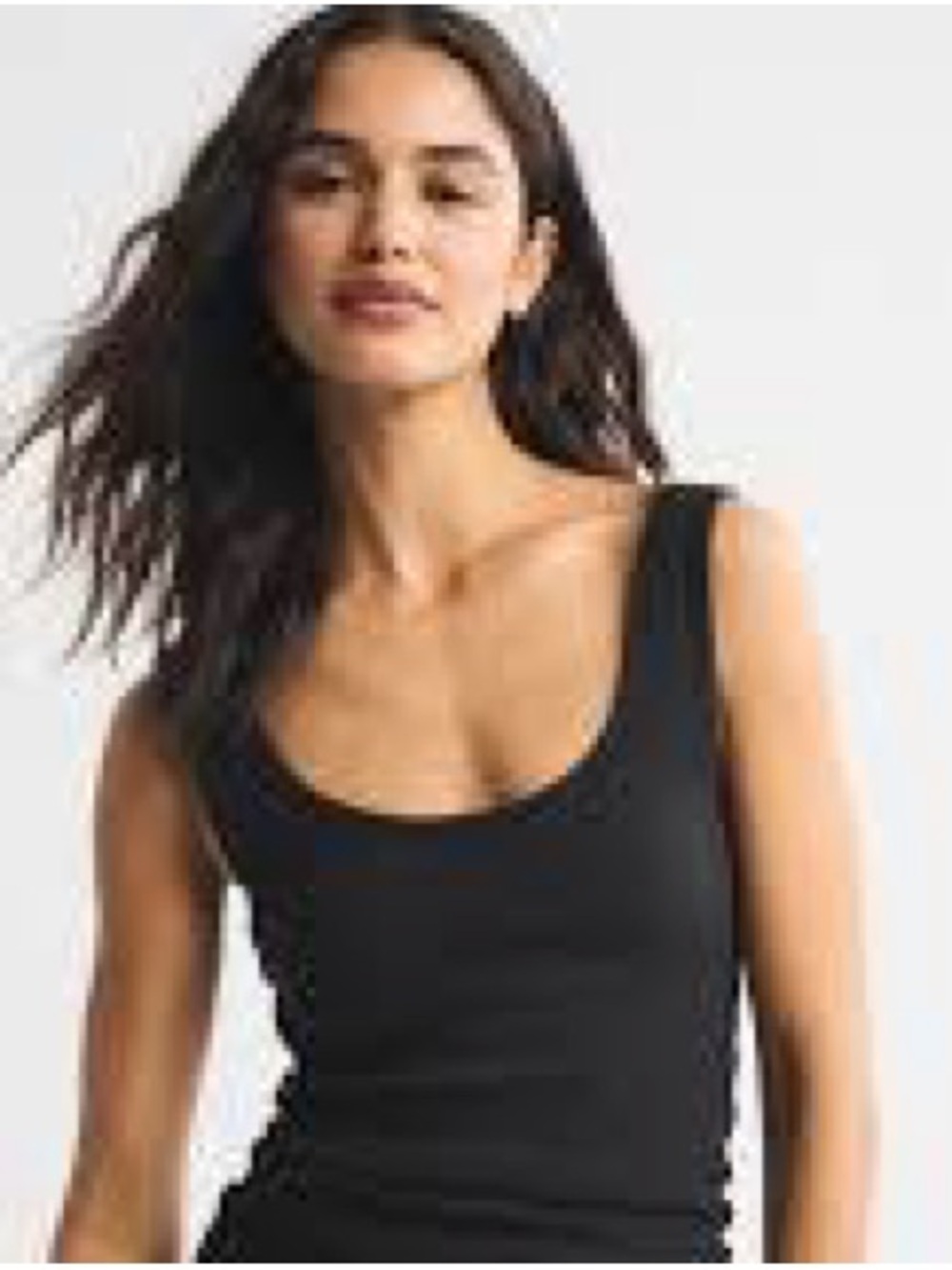 Abercrombie & Fitch Black Scoop Neck Cropped Tank
